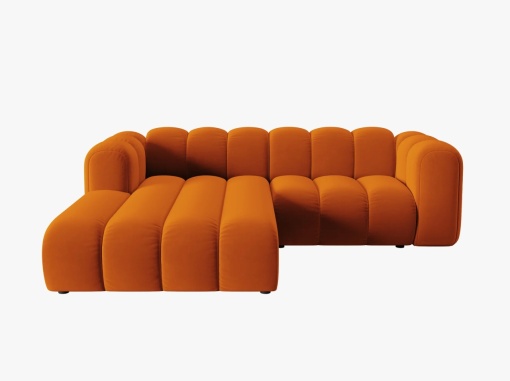 COLTAR MODULAR LUPIN, STANGA, 3 LOCURI, 228 CM, SCORTISOARA 14, TAPITERIE DIN CATIFEA, DESIGN DEOSEBIT