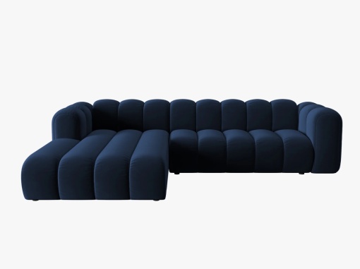 COLTAR MODULAR LUPIN, STANGA, 4 LOCURI, 288 CM, ALBASTRU ROYAL 5, TAPITERIE DIN CATIFEA, DESIGN DEOSEBIT