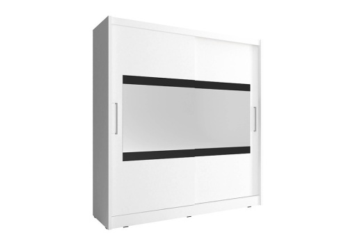 DULAP DORMITOR MAJA IV 200 ALB DESIGN MODERN PSK