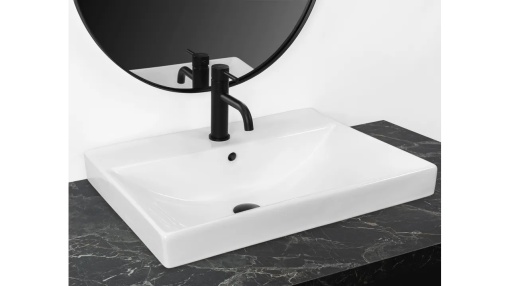 LAVOAR REA INCASTRAT MANDY, 60 CM, ALB, DIN CERAMICA, CALITATE SUPERIOARA