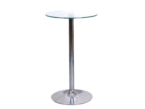 MASA DE BAR B103 TRANSPARENTA/CROM 60X100 STIL MODERN SIGNAL