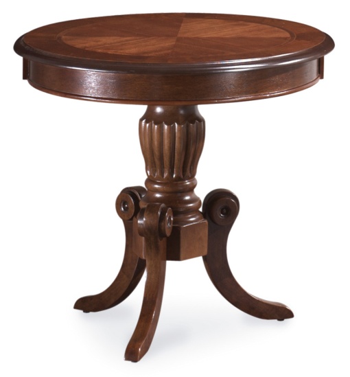 MASUTA DE CAFEA NEVADA D, 60 CM, NUC INCHIS, BLAT DIN MDF SI CADRU DIN LEMN, STIL CLASIC