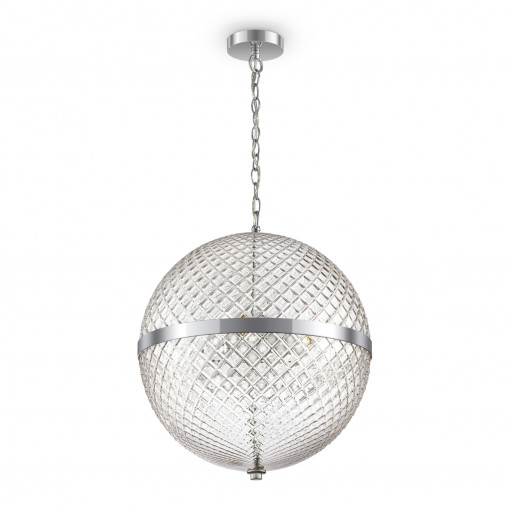 PENDUL YONKERS P004PL-03CH, DIN METAL SI STICLA, STIL MODERN, MAYTONI