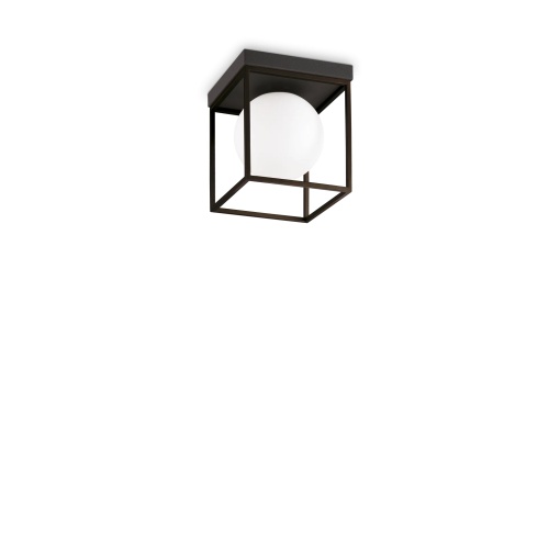 PLAFONIERA LINGOTTO PL1, NEGRU, DIN METAL, STIL MODERN