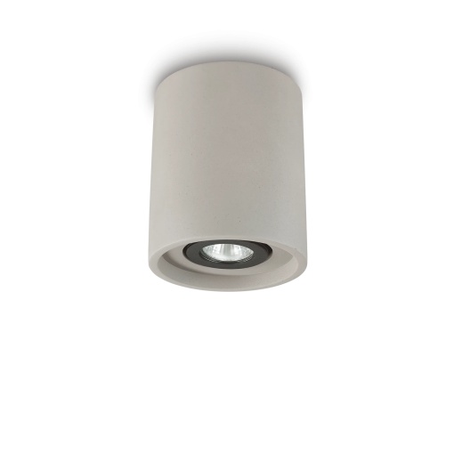 PLAFONIERA OAK PL1 ROUND, CIMENT, DIN METAL, STIL MODERN