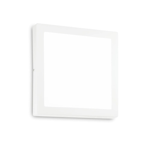 PLAFONIERA UNIVERSAL PL D40 SQUARE, 40 CM, ALB, DIN OTEL, STIL MODERN