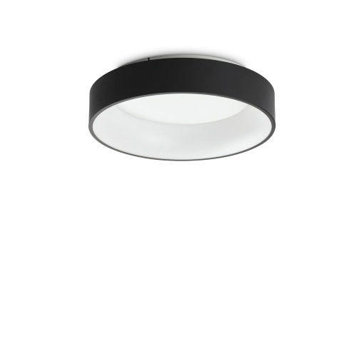 PLAFONIERA ZIGGY PL D045, NEGRU, DIN METAL, STIL MODERN