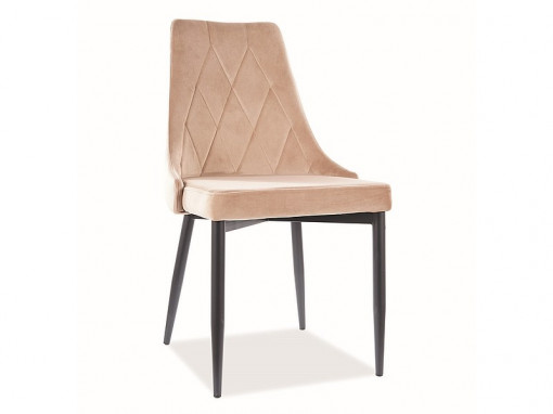 SCAUN DINING, TRIX B, BEJ/NEGRU, STIL MODERN, SIGNAL