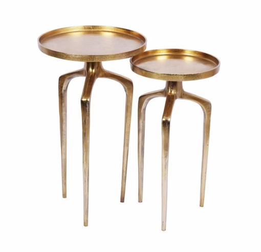 SET 2 MASUTE, ABSTRACT, DIN METAL AURIU, COD 40357, ASPECT DEOSEBIT