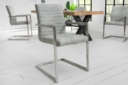 SET 4 SCAUNE GRI STONE IMPERIAL 38497 - DESIGN MODERN