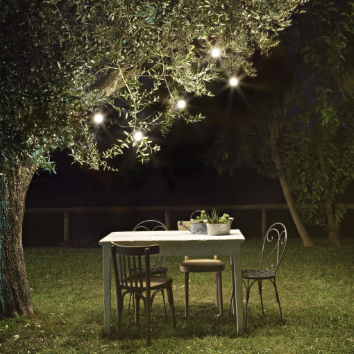 SUSPENSIE FIESTA SP5, NERO, DESIGN MODERN, IDEAL LUX