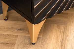 BUFET/ COMODA 177CM, DIN LEMN MASIV DE MANGO SI METAL, CU ORNAMENTE 3D, ARTIM GROUP SELECTION - Img 8