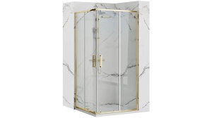 CABINA DE DUS REA PUNTO, CULISANTA, 90x90 CM, AURIU, DIN STICLA, CALITATE SUPERIOARA - Img 1