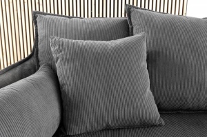 CANAPEA, 3 LOCURI 200CM, TEXTIL VELUR GRI, MODEL CONFORTABIL, ARTIM GROUP SELECTION - Img 5