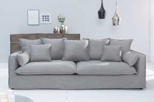 CANAPEA COMFORTABILA CU 3 LOCURI, TEXTIL FIN GRI, DESIGN MODERN, ARTIM GROUP SELECTION - Img 2
