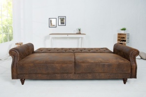 CANAPEA EXTENSIBILA,220CM, TAPITAT IN PIELE ECO, MARO ANTIC, ARTIM GROUP SELECTION - Img 3