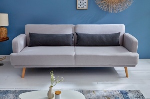 CANAPEA EXTENSIBILA, STUDIO, STOFA FINA GRI, 210CM, STIL SCANDINAV, ARTIM GROUP SELECTION - Img 1