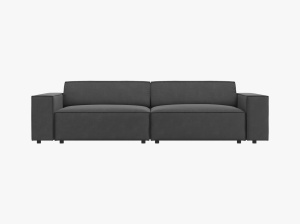CANAPEA JODIE, 3 LOCURI, 204 CM, DIVERSE CULORI SI MATERIALE, DESIGN DEOSEBIT - Img 7