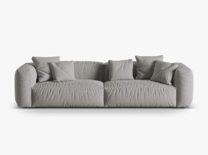 CANAPEA MARTINA, 4 LOCURI, 320 CM, DIVERSE CULORI SI MATERIALE, DESIGN DEOSEBIT - Img 1