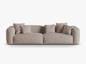 CANAPEA MARTINA, 4 LOCURI, 320 CM, DIVERSE CULORI SI MATERIALE, DESIGN DEOSEBIT - Img 3