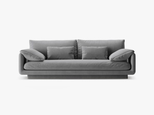 CANAPEA TORINO, 3 LOCURI, 220 CM, DIVERSE CULORI SI MATERIALE, DESIGN DEOSEBIT - Img 1