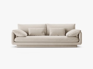 CANAPEA TORINO, 3 LOCURI, 220 CM, DIVERSE CULORI SI MATERIALE, DESIGN DEOSEBIT - Img 5