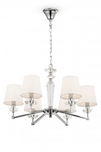 CANDELABRU BEIRA MOD064PL-06N , DIN METAL SI TEXTIL, STIL MODERN, MAYTONI - Img 1