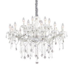 CANDELABRU FLORIAN SP18, CROM, DIN STICLA, STIL CLASIC - Img 1