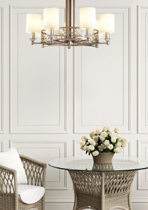 CANDELABRU VITTORIA H004CL-07BG, DIN METAL SI TEXTIL, STIL MODERN, MAYTONI - Img 3