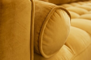 COLTAR DREAPTA 260CM, VELVET II, CATIFEA, GALBEN MUSTAR, ARTIM GROUP SELECTION - Img 4