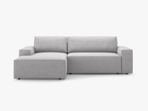 COLTAR EXTENSIBIL JODIE, STANGA, 3 LOCURI, 246 CM, DIVERSE CULORI SI MATERIALE, DESIGN DEOSEBIT - Img 9