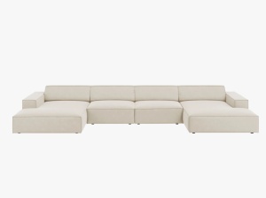 COLTAR JODIE, 6 LOCURI, 364 CM, DIVERSE CULORI SI MATERIALE, DESIGN DEOSEBIT - Img 4