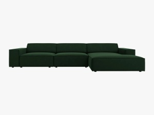 COLTAR JODIE, DREAPTA, 4 LOCURI, 284 CM, DIVERSE CULORI SI MATERIALE, DESIGN DEOSEBIT - Img 6
