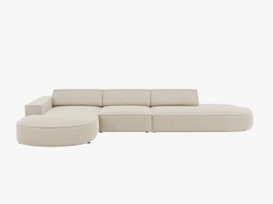 COLTAR JODIE, STANGA, 4 LOCURI, 342 CM, DIVERSE CULORI SI MATERIALE, DESIGN DEOSEBIT - Img 4