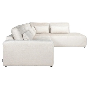 COLTAR LUND CU 3 LOCURI + SEZLONG PE DREAPTA, FUSION CREM 02, S52303AL+OTMR.E371, CONFECTIONAT DIN LEMN, ARCURI, METAL SI 100% POLIESTER, RICHMOND INTERIOR - Img 2
