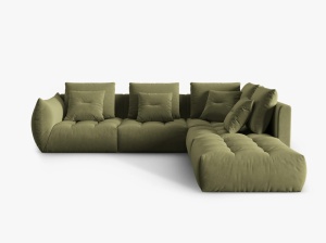 COLTAR MODULAR BLOOM DREAPTA, 4 LOCURI, 316 CM, DIVERSE CULORI SI MATERIALE, DESIGN DEOSEBIT - Img 8