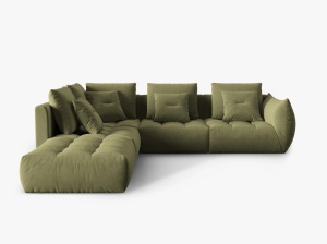 COLTAR MODULAR BLOOM STANGA, 4 LOCURI, 316 CM, DIVERSE CULORI SI MATERIALE, DESIGN DEOSEBIT - Img 8