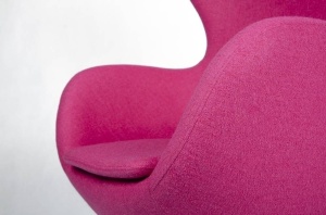 FOTOLIU CONFORTABIL EGG SZEROKI, FUCHSIA 11/CROM, DIN CASMIR SI METAL, STIL MODERN - Img 3