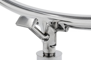 FOTOLIU EXCLUSIVIST BUBBLE STAND 2, NEGRU/TRANSPARENT/CROM, DIN ACRIL SI PIELE ECOLOGICA, STIL MODERN - Img 3