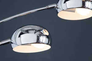 LAMPADAR FIVE LIGHTS CROM 200CM DIN METAL SI MARMURA COD 7365 - Img 5