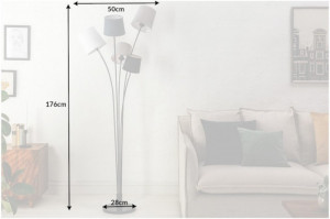 LAMPADAR, LEVELS MULTICOLOR, 176CM, DIN METAL SI IN COD 40745 - Img 11