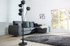 LAMPADAR MAGMA NEGRU/AURIU 170CM DIN METAL COD 37004 - Img 2