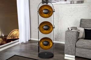 LAMPADAR, STUDIO, NEGRU/AURIU, 130CM, DIN INOX - Img 3