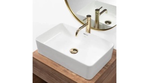 LAVOAR REA BERTA, ALB, 56 CM, DIN CERAMICA, CALITATE SUPERIOARA - Img 2