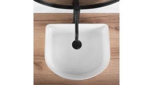 LAVOAR REA CLARA, ALB, 40 CM, DIN CERAMICA, CALITATE SUPERIOARA - Img 4
