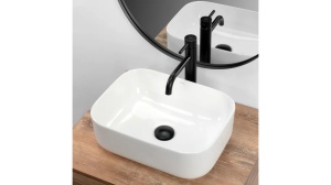 LAVOAR REA DEMI MINI, ALB, 40,5 CM, DIN CERAMICA, CALITATE SUPERIOARA - Img 3