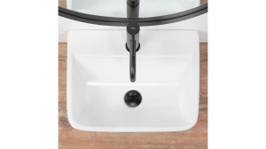 LAVOAR REA REMI, 36 CM, ALB, DIN CERAMICA, CALITATE SUPERIOARA - Img 4