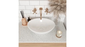 LAVOAR REA SOFIA, 41 CM, ALB, DIN CERAMICA, CALITATE SUPERIOARA - Img 2