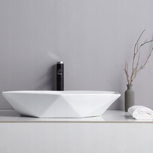 LAVOAR REA VEGAS, 57 CM, ALB, DIN CERAMICA, CALITATE SUPERIOARA - Img 3