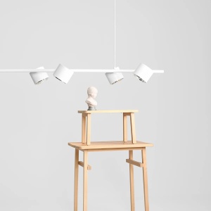 LUSTRA BOT, 6 BRATE, 100 CM, ALBA, DIN METAL, STIL MODERN - Img 2